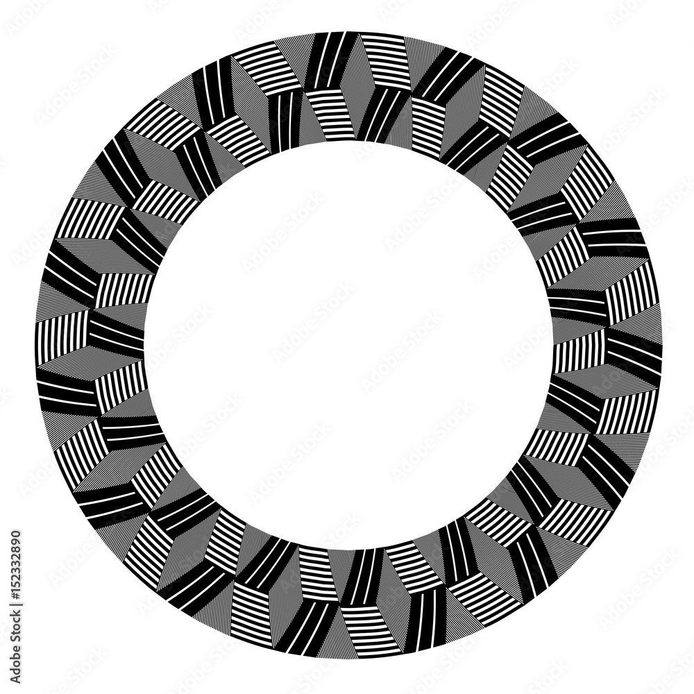 Circle design element. Op art pattern. Circle design element. Op art pattern.