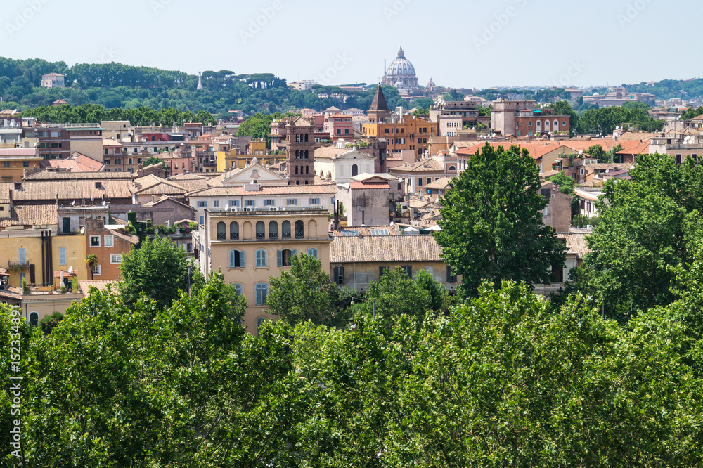 Wonderful View over the Eternal City of Rome