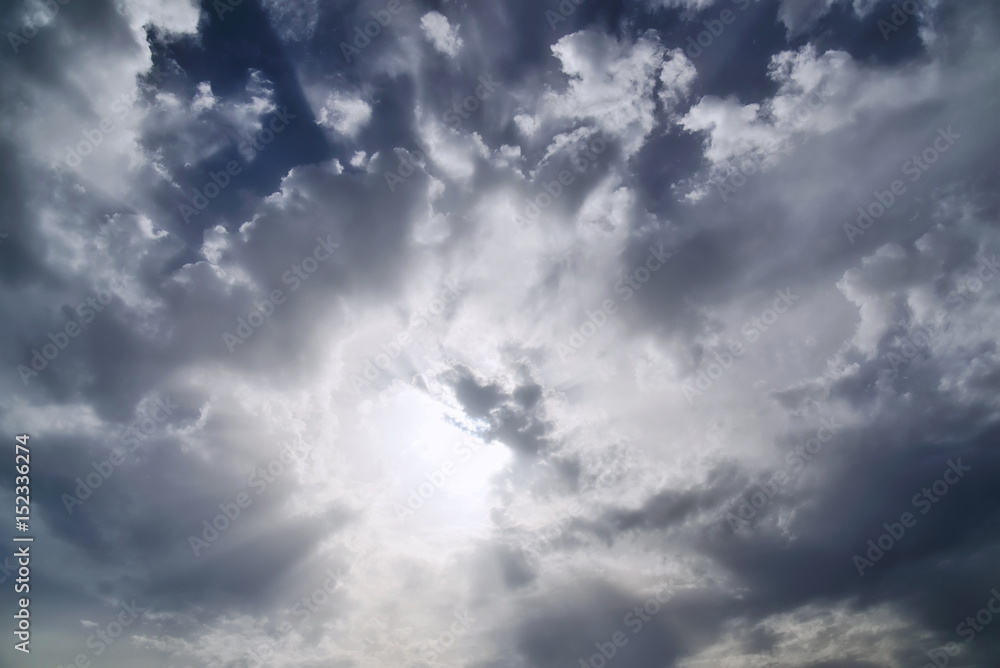 Obraz premium Dramatic sky, clouds