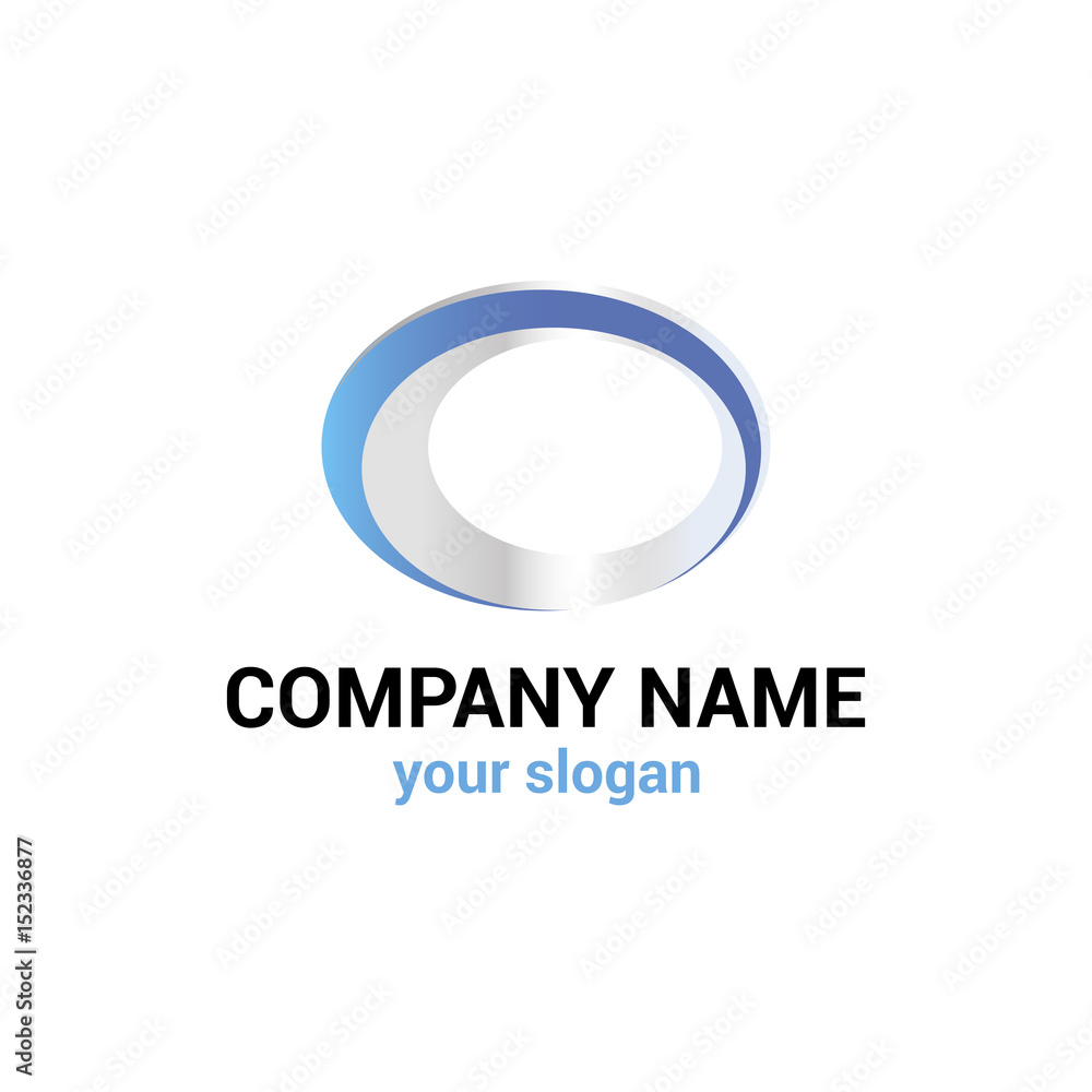 Vector logo template for business company. Abstract blue logotype Vector logo template for business company. Abstract blue logotype