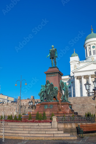 Statue of Alexander II on the Helsinki Senate Square © tuulijumala