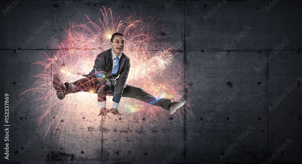 Obraz premium He is got the deal . Mixed media