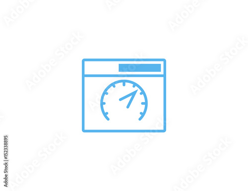 Flat vector web dashboard software meter tool