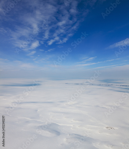 Winter tundra from above © Vladimir Melnikov