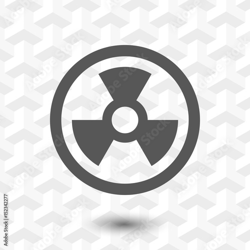 radioactive icon stock vector illustration flat design