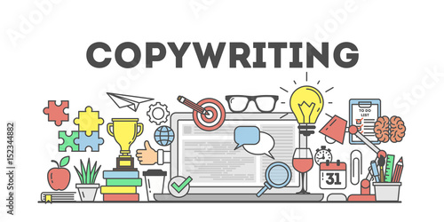 Copywriting concept illustration.