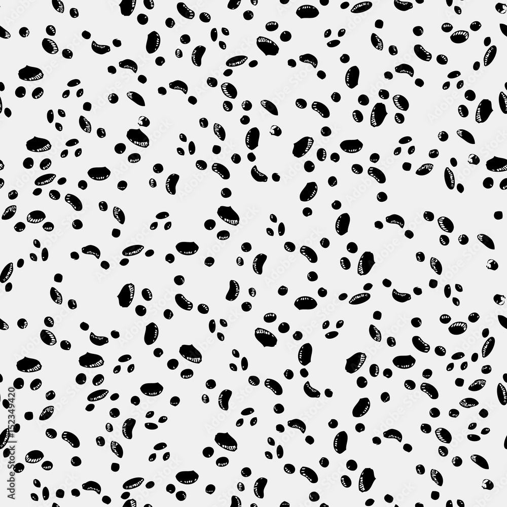 Seamless vector pattern with isolated black different circles for you design. Background texture Seamless vector pattern with isolated black different circles for you design. Background texture