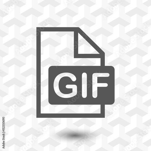gif icon stock vector illustration flat design