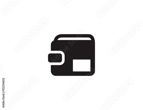 Flat black private money wallet 