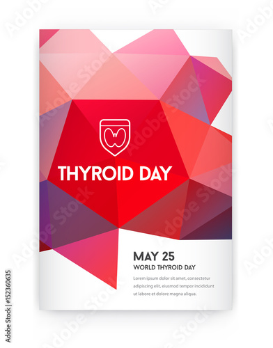 World Thyroid Day. Thyroid Solidarity Day. Vector Illustration.