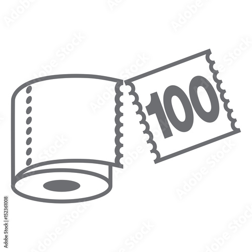 roll disconnect vector icon