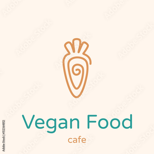 Vector  illustration of carrots , which symbolizes the sign of water in Ayurveda.