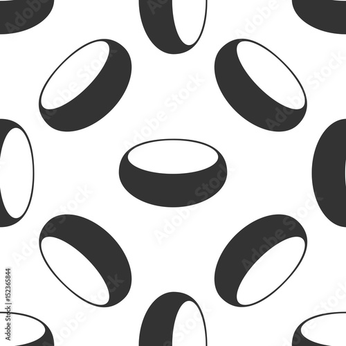 Bowl icon seamless pattern on white background. Vector Illustration