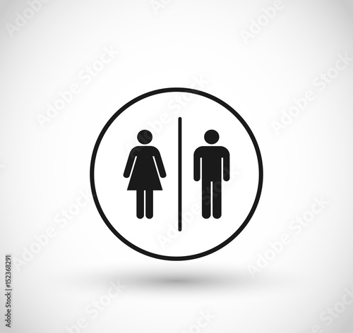 Woman/ Man toilette sign vector