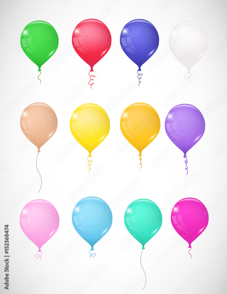 Baloons set vector
