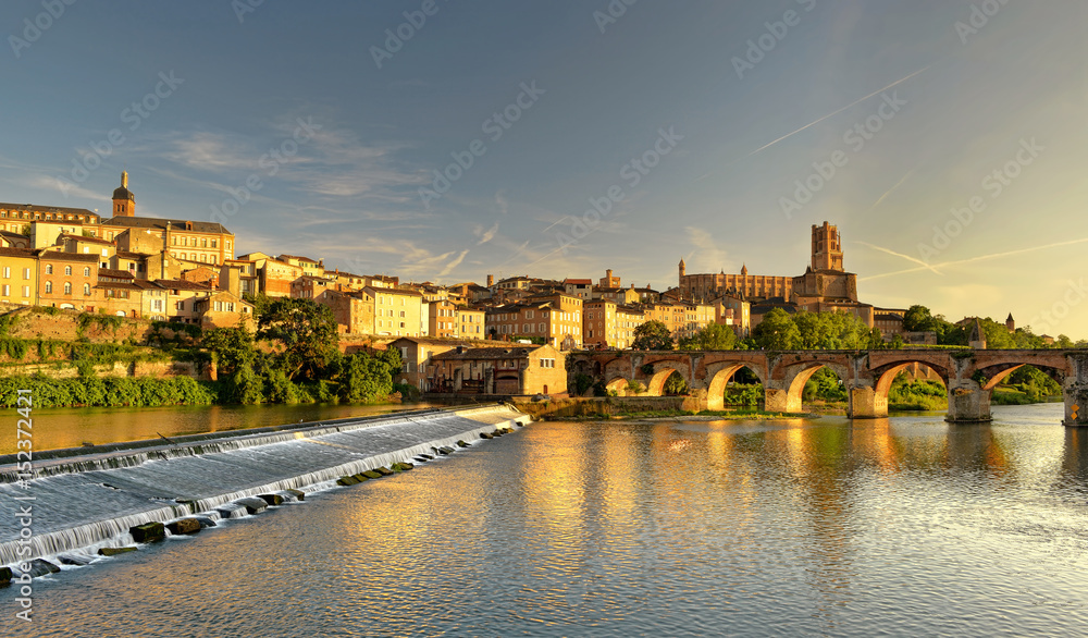the town of Albi on the tarn