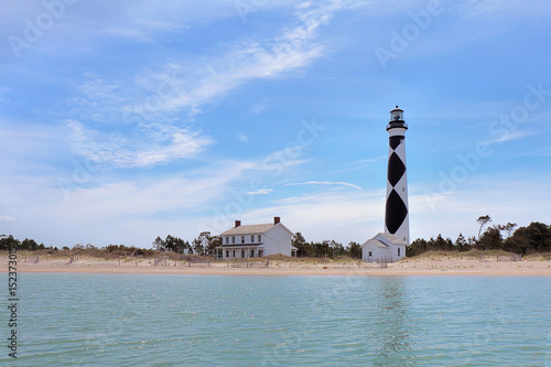 Cape Lookout lighthouse on the Southern Outer Banks of North Carolina