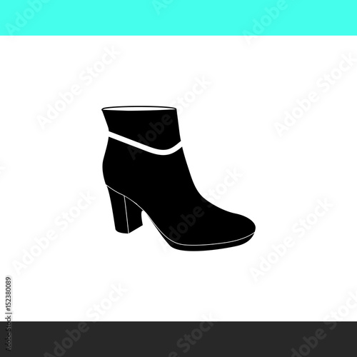 Ankle Boots vector icon.