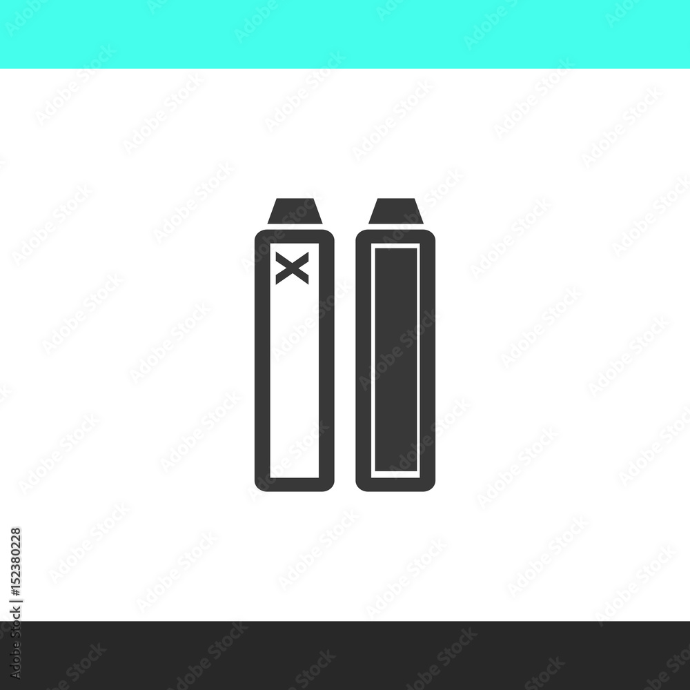 Set of battery charge level indicators vector  icon.