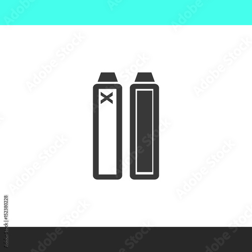 Set of battery charge level indicators vector  icon.