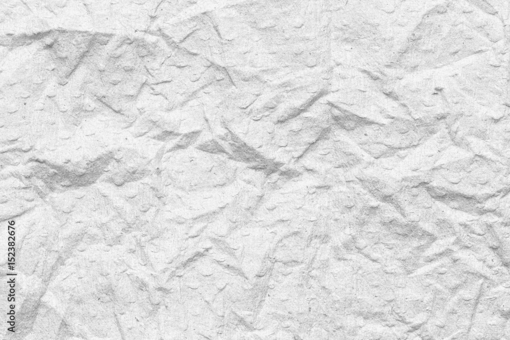 Naklejka premium Crumpled white paper texture background.