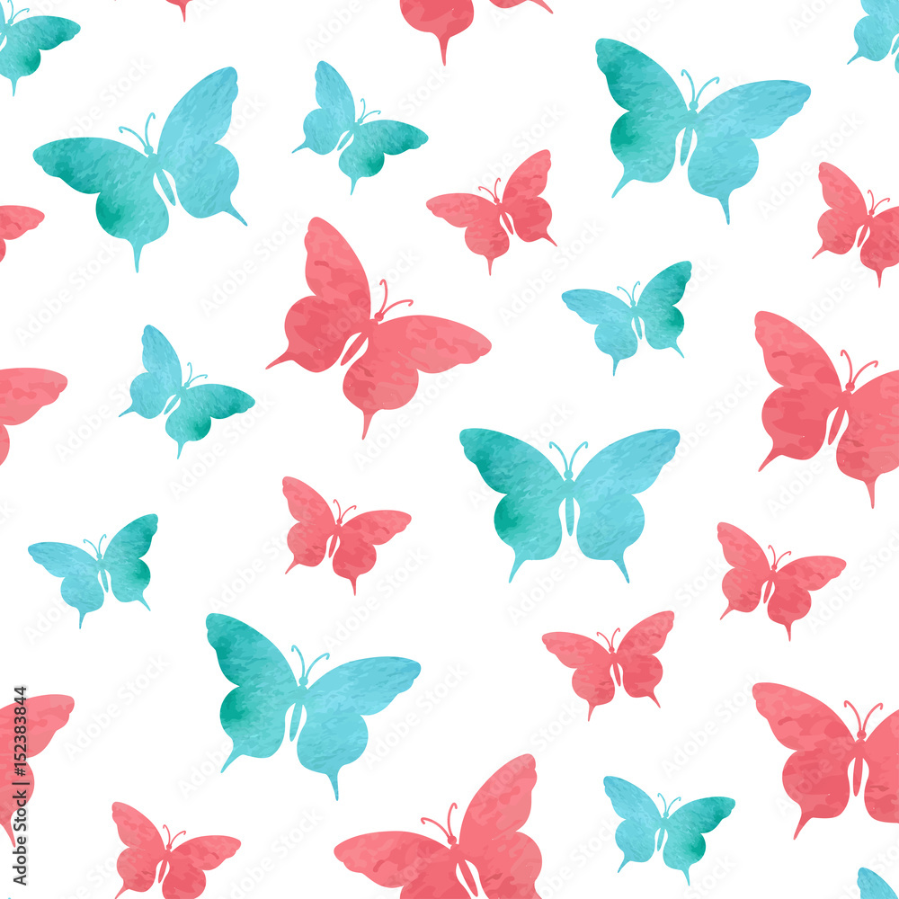 Watercolor butterfly pattern Watercolor butterfly pattern