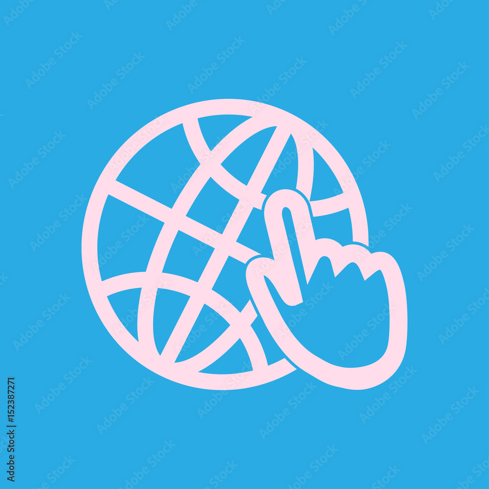 Globe icon. Flat design style Earth vector icons. Globe icon. Flat design style Earth vector icons.