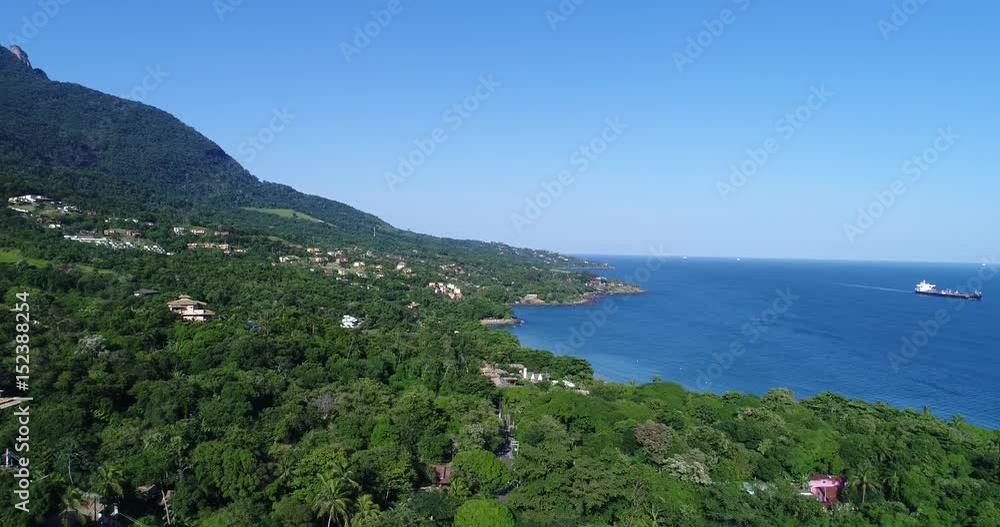 Aerial View of Cural Beach, Ilhabela, Brazil Aerial View of Cural Beach, Ilhabela, Brazil