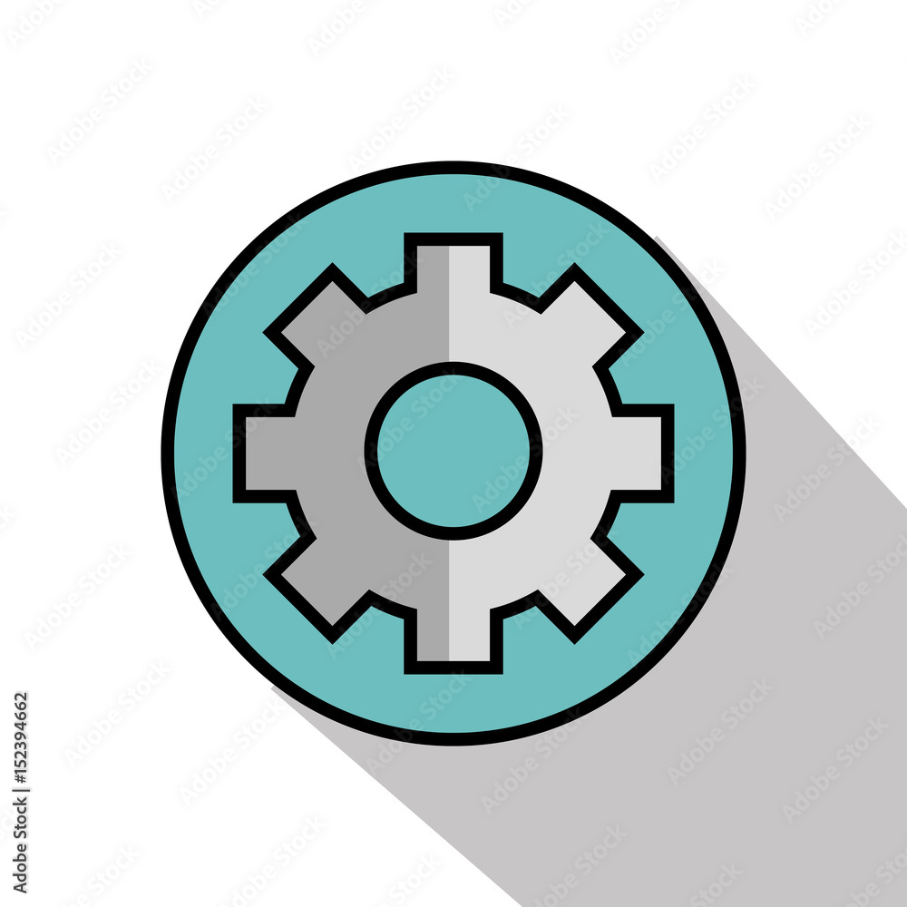 Gear wheel icon over white background. Vector illustration. Gear wheel icon over white background. Vector illustration.