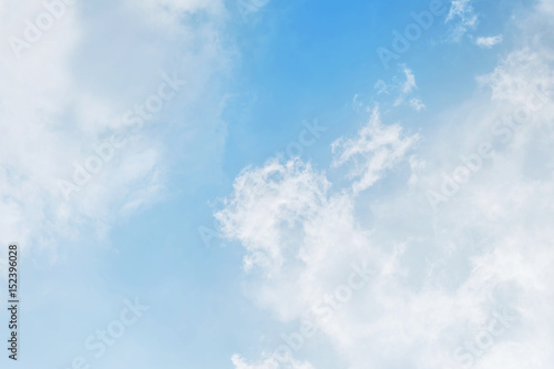 Blue sky and cloud in cloudy day textured  background