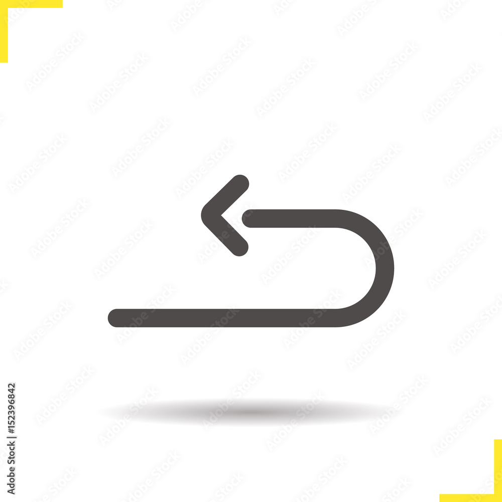 Pointing arrow glyph icon Pointing arrow glyph icon