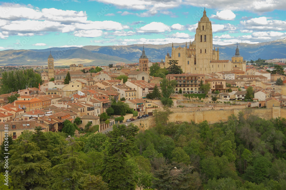 Vista de Segovia desde el Alcazar