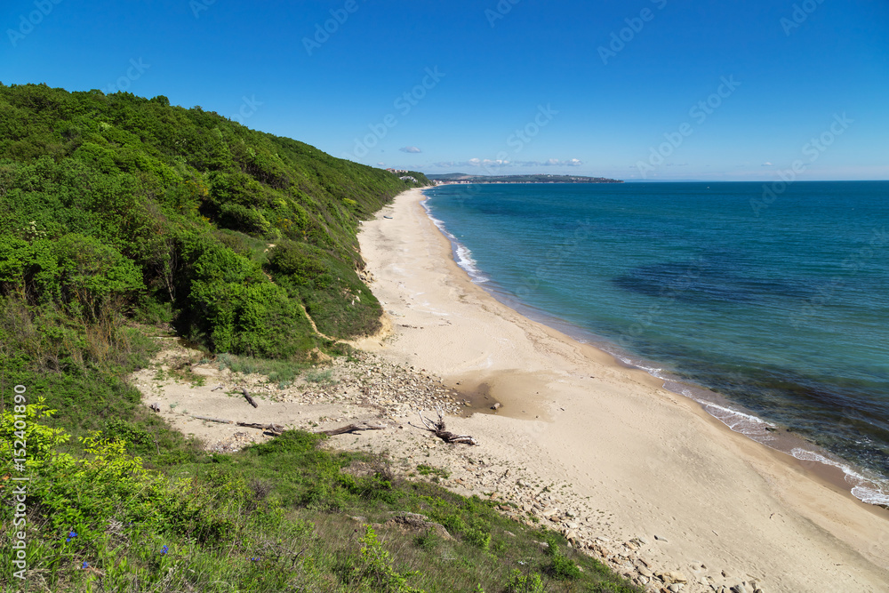 The beach of sea resort Obzor, Bulgaria