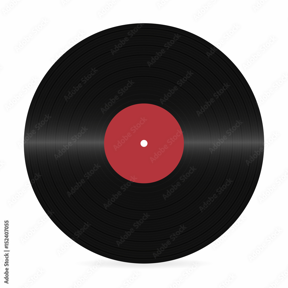 Vinyl record. Blank realistic vinyl disc mockup on white background. Graphic design element for scrapbooking, musical flyer Vinyl record. Blank realistic vinyl disc mockup on white background. Graphic design element for scrapbooking, musical flyer