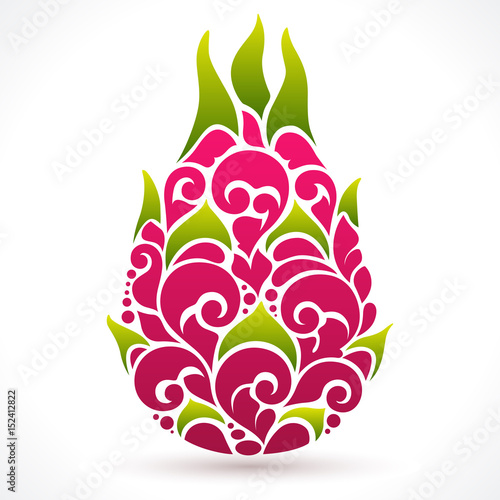 Vector illustration Dragon fruit