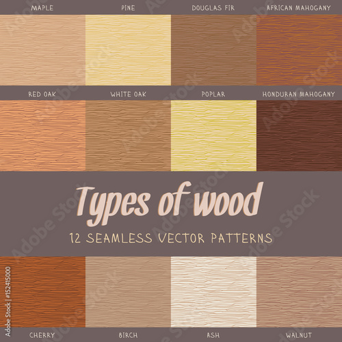 Set of wood seamless textures