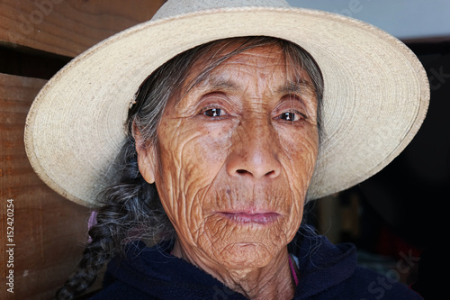 Elderly indigenous woman
