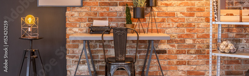 Typewriter on the desk photo