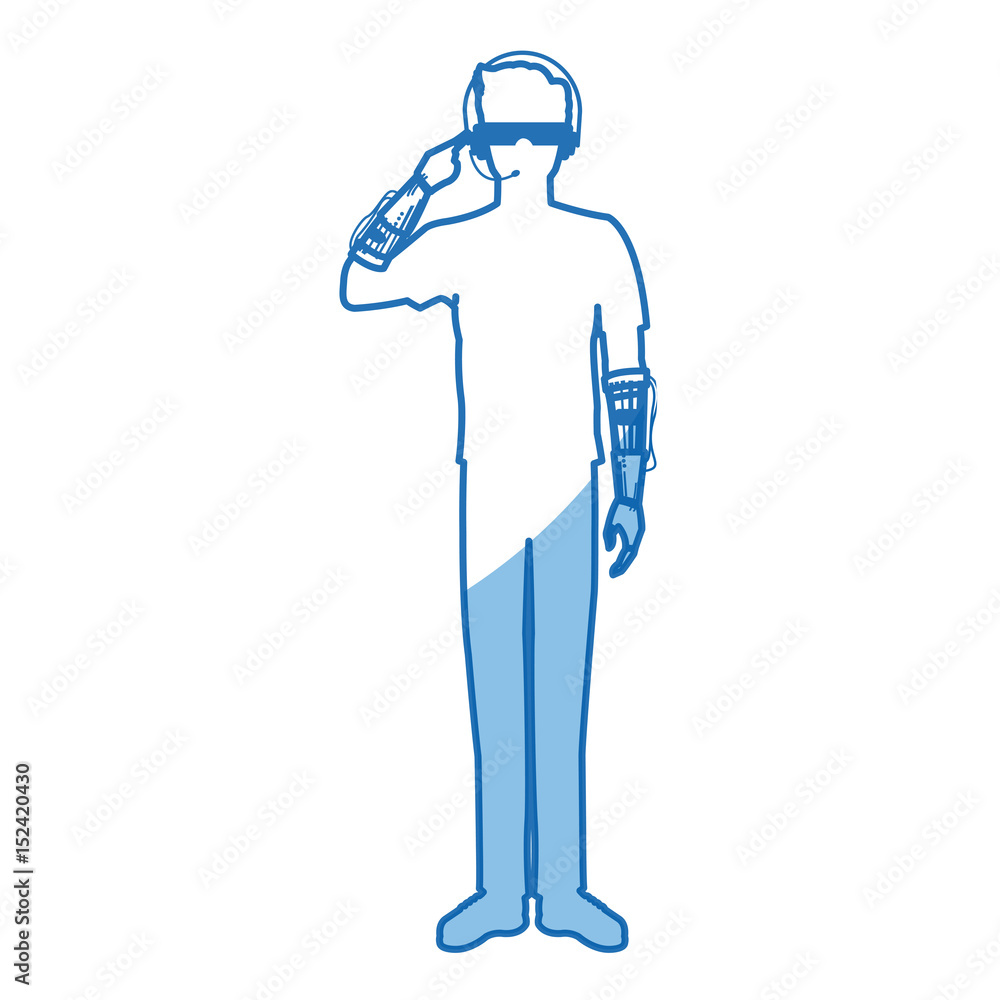 guy wearing vr headset - virtual reality glasses concept vector illustration flat style guy wearing vr headset - virtual reality glasses concept vector illustration flat style