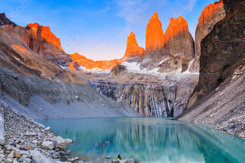 Fototapet Torres Del Paine National Park, Chile