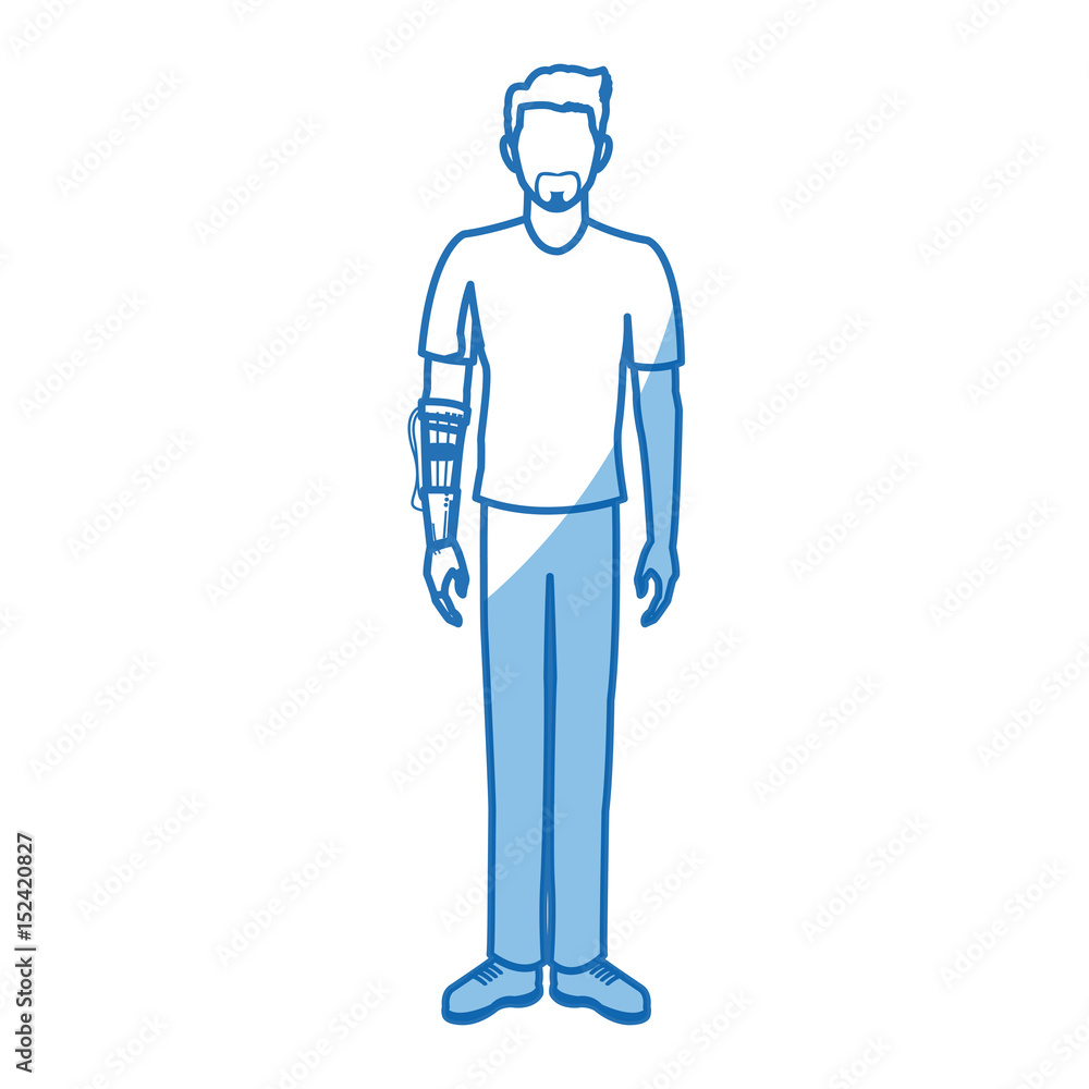 guy wearing vr headset - virtual reality glasses concept vector illustration flat style guy wearing vr headset - virtual reality glasses concept vector illustration flat style