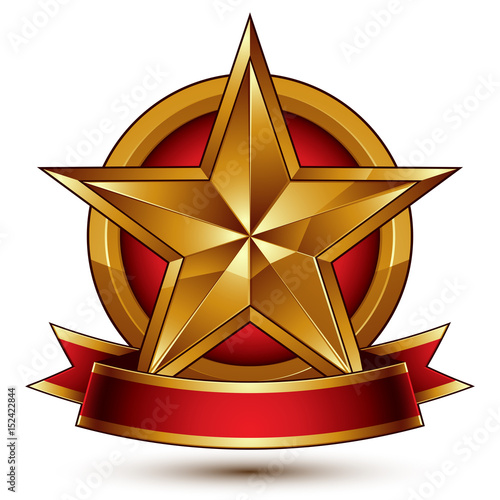 Branded golden symbol with ...