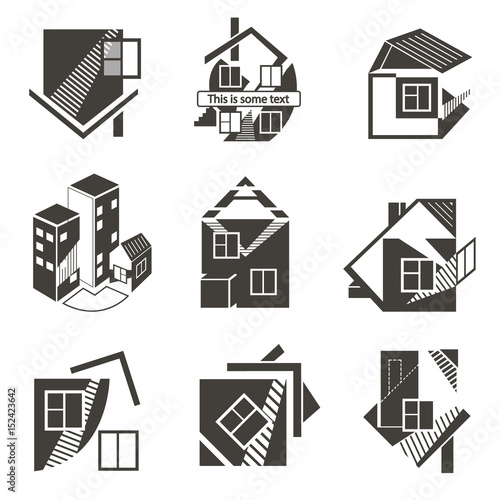 logos in the form of houses