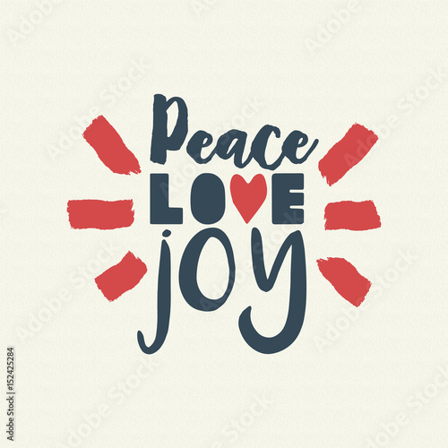Merry christmas text quote lettering illustration