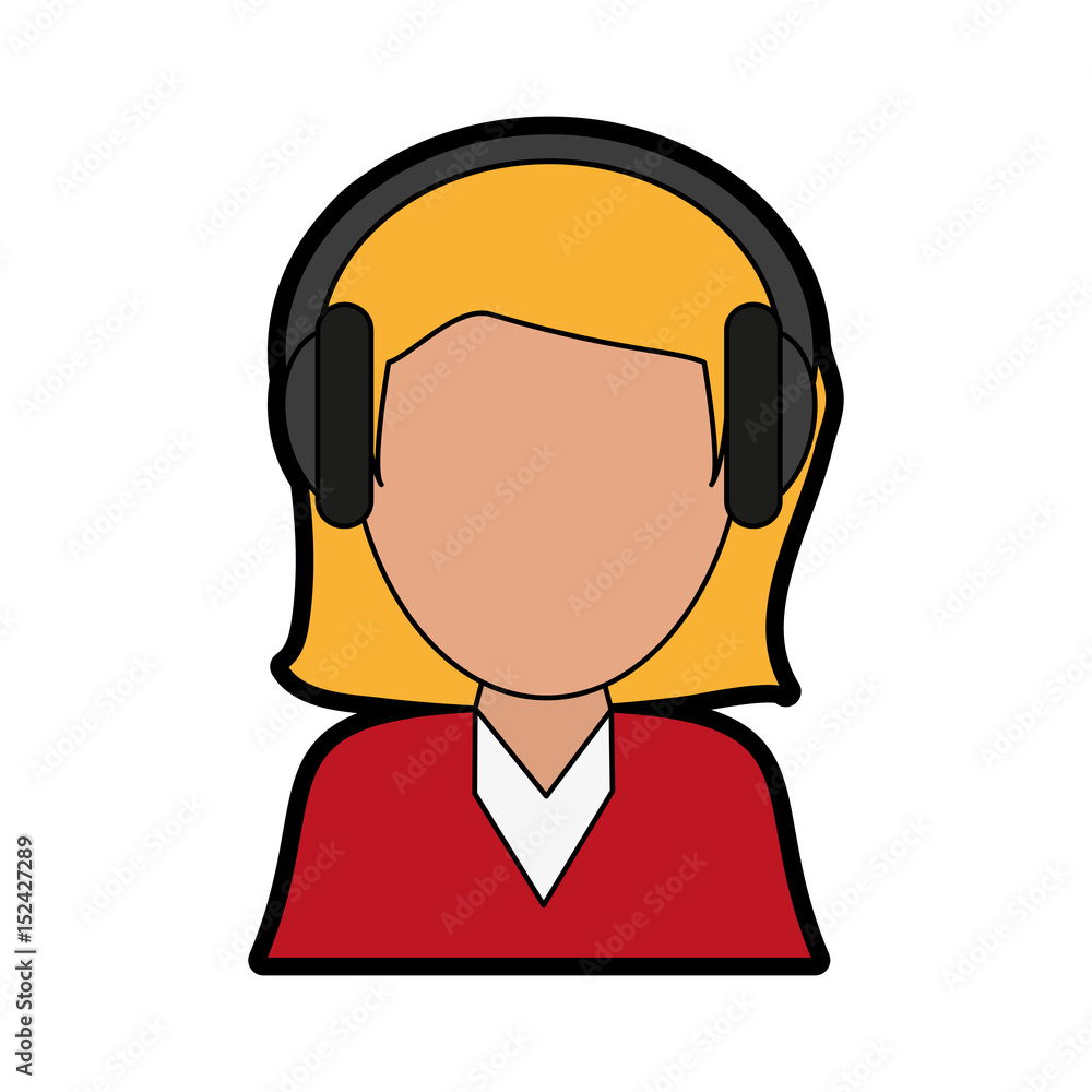 person with headphones icon image vector illustration design person with headphones icon image vector illustration design