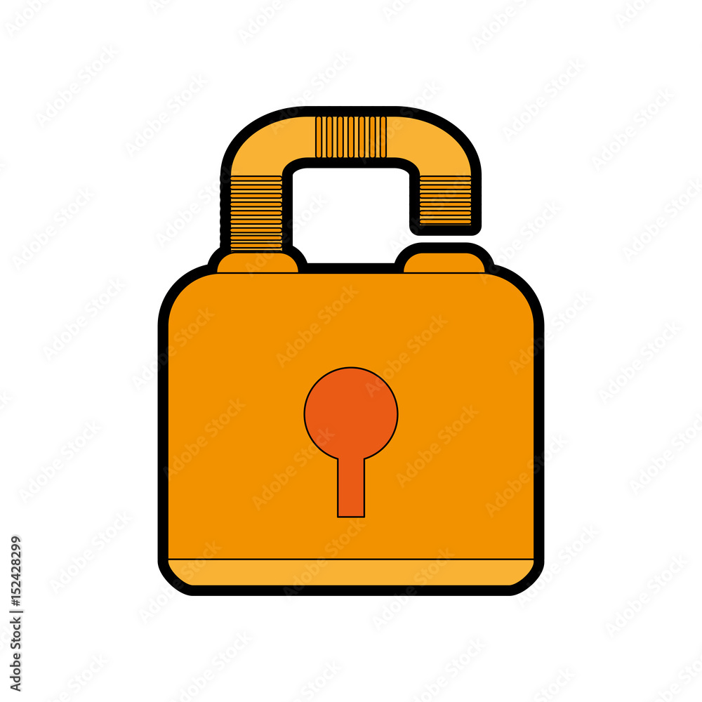 Obraz premium safety lock icon image vector illustration design 