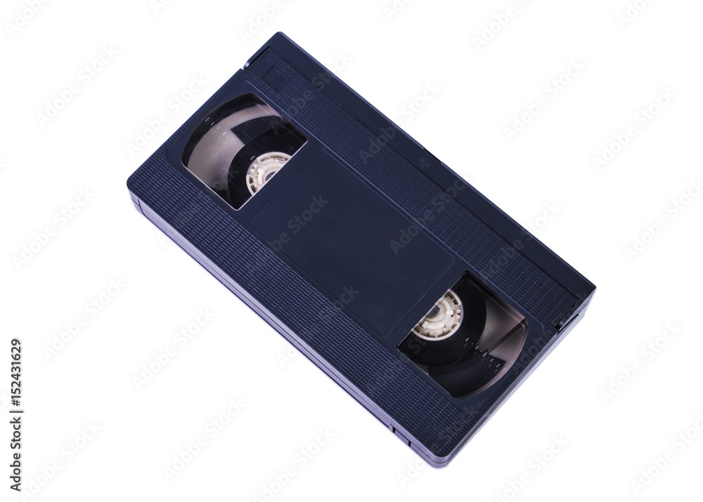 Video cassette isolated on white background. Video cassette VHS Video cassette isolated on white background. Video cassette VHS