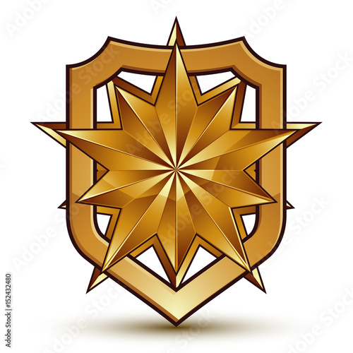 3d heraldic vector template...