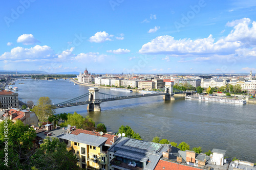 Budapest - Danubio visto dalla Collina Várhegy  photo