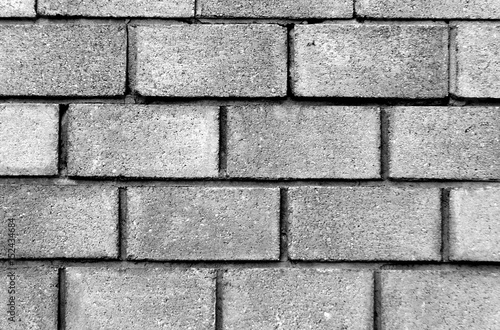 Gray color brick wall pattern.